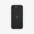AGL03385 - iPhone 16e Plus Screen Protector EZ FIT GLAS.tR SLIM showing the back of the device with installation tray attached in front of the screen