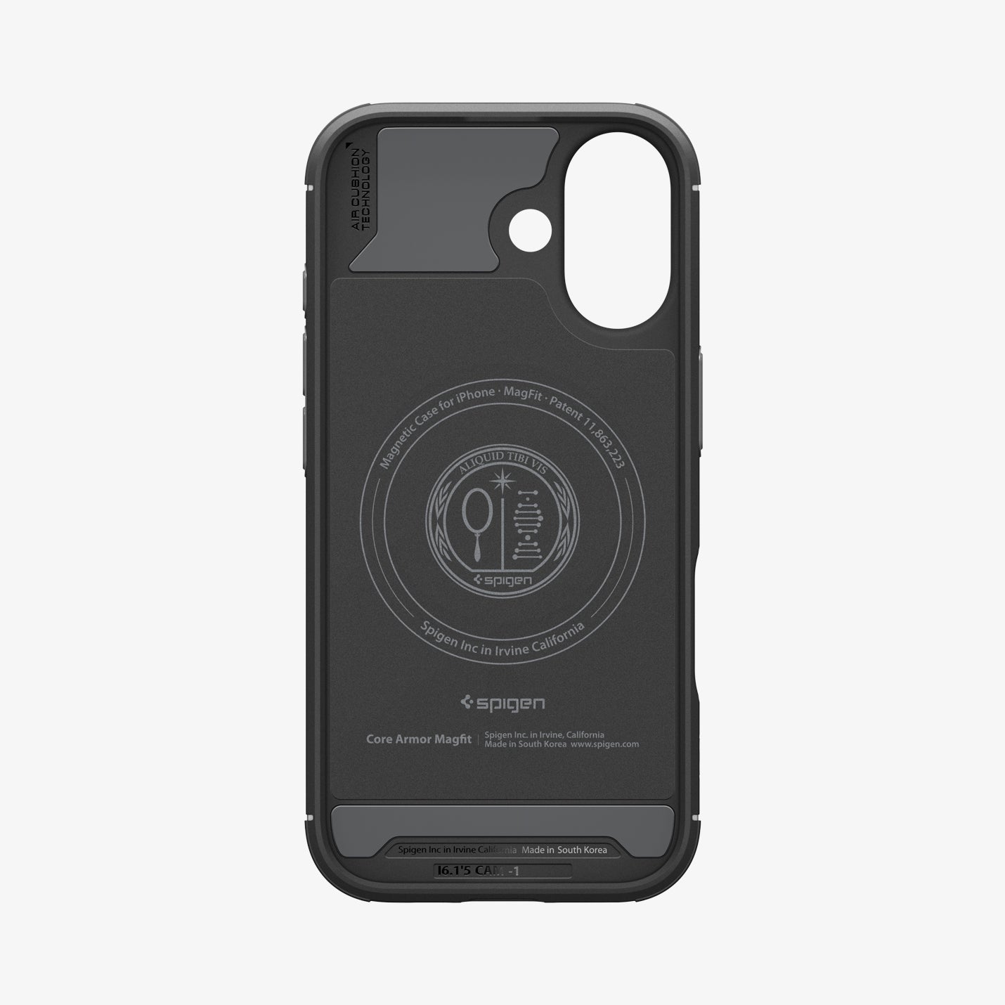 ACS09645 - iPhone 17 Core Armor (MagFit) in Matte Black showing inner case