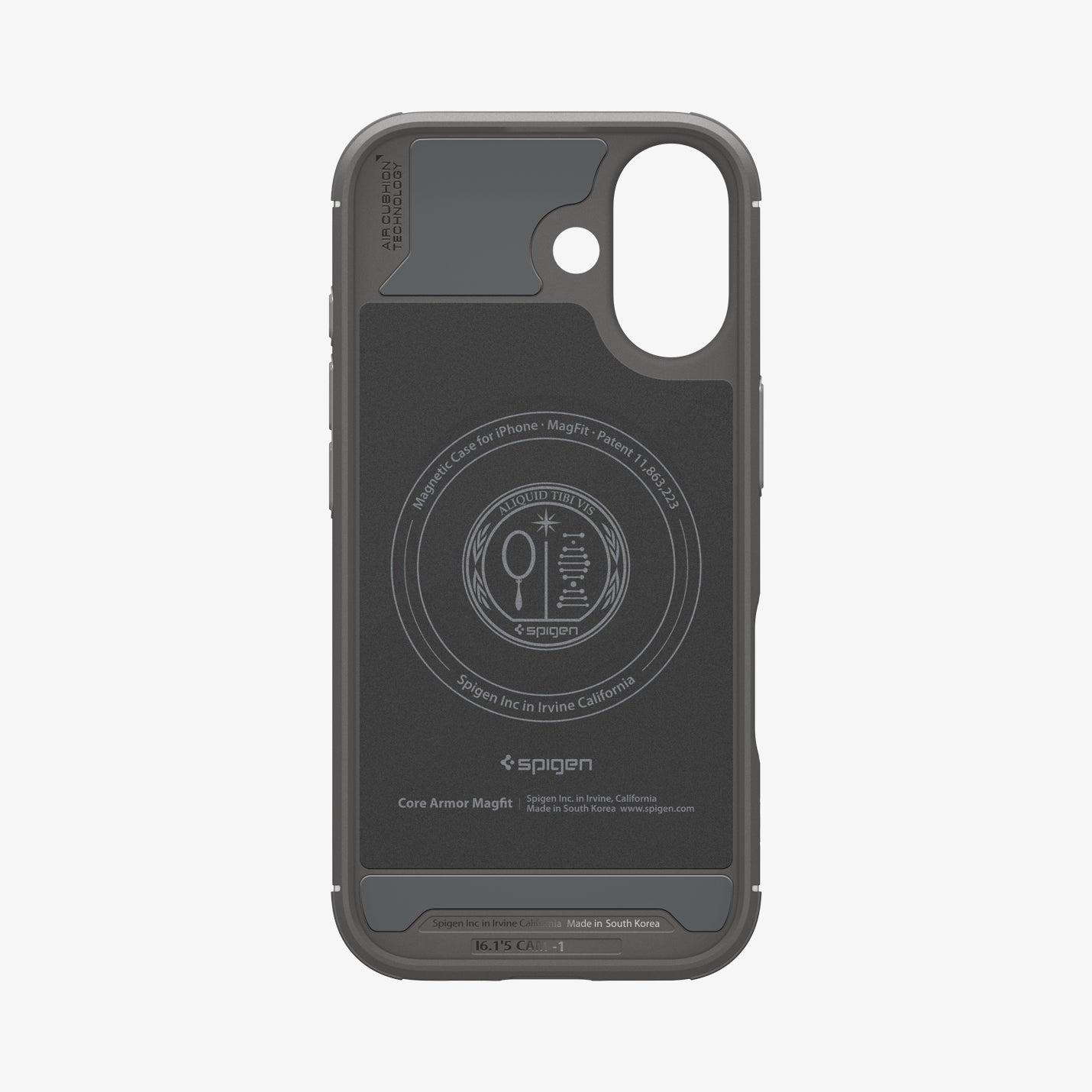 ACS09687 - iPhone 17 Core Armor (MagFit) in Marble Gray showing inner case