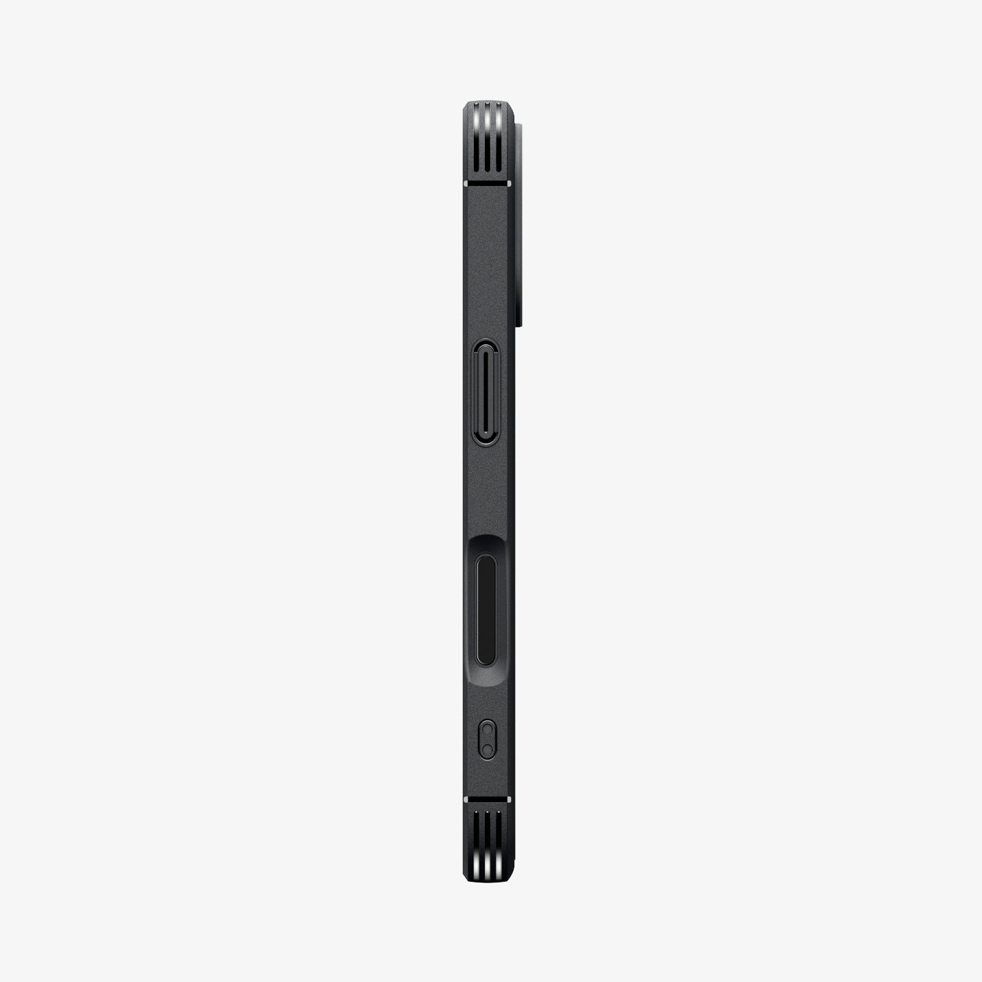 ACS09687 - iPhone 17 Core Armor (MagFit) in Marble Gray showing the side