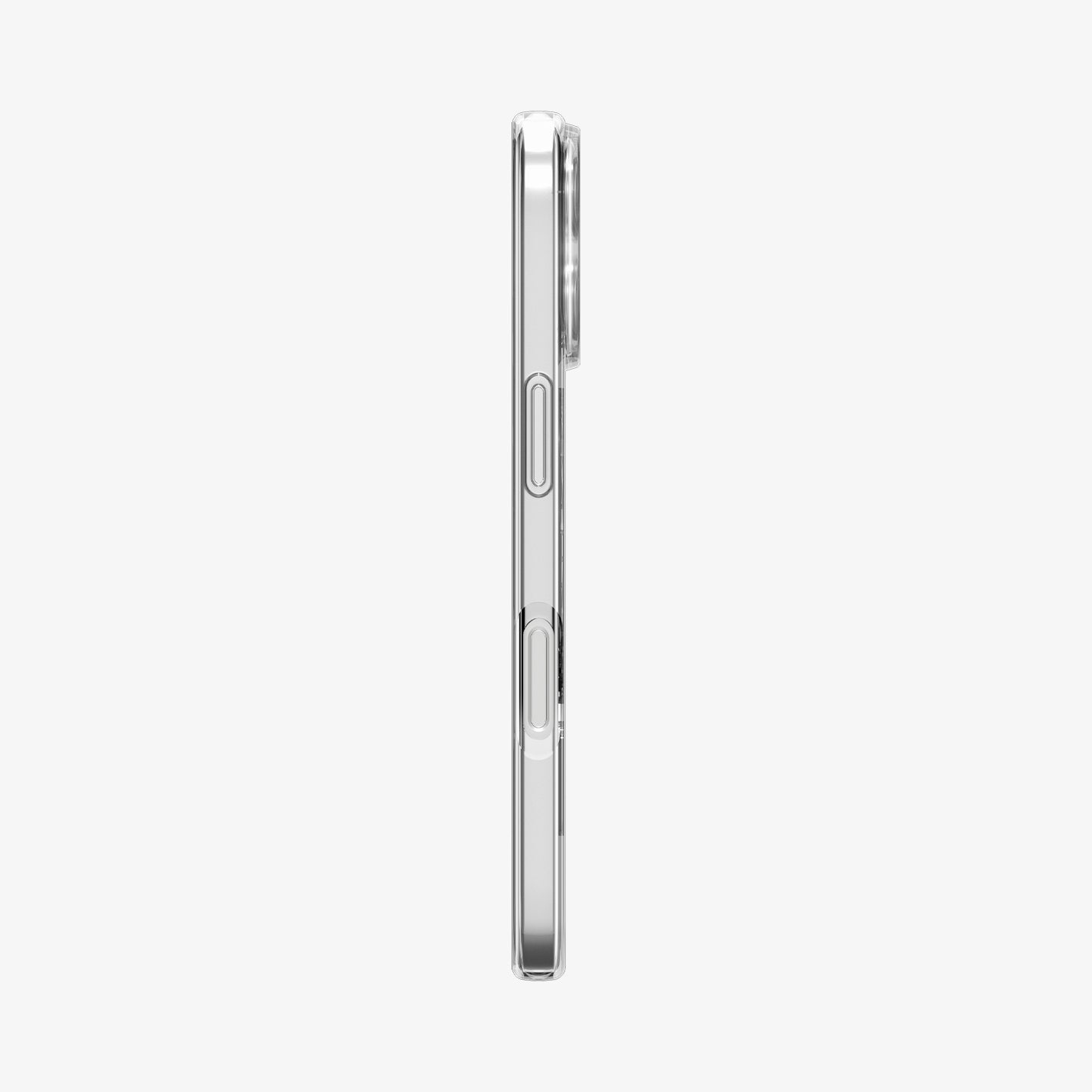 ACS09648 - iPhone 17 Crystal Flex (MagFit) in Clear White showing the side