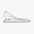 ACS09648 - iPhone 17 Crystal Flex (MagFit) in Clear White showing the back, hovering above the device