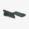 ACS09988 - iPhone 17 Series Case Optik Armor (MagFit) in abyss green showing the back of two devices