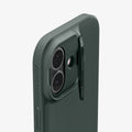 ACS09988 - iPhone 17 Series Case Optik Armor (MagFit) in abyss green showing the back and side zoomed in on camera lens