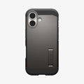 ACS09985 - iPhone 17 Case Tough Armor T AI (MagFit) in gunmetal showing the back