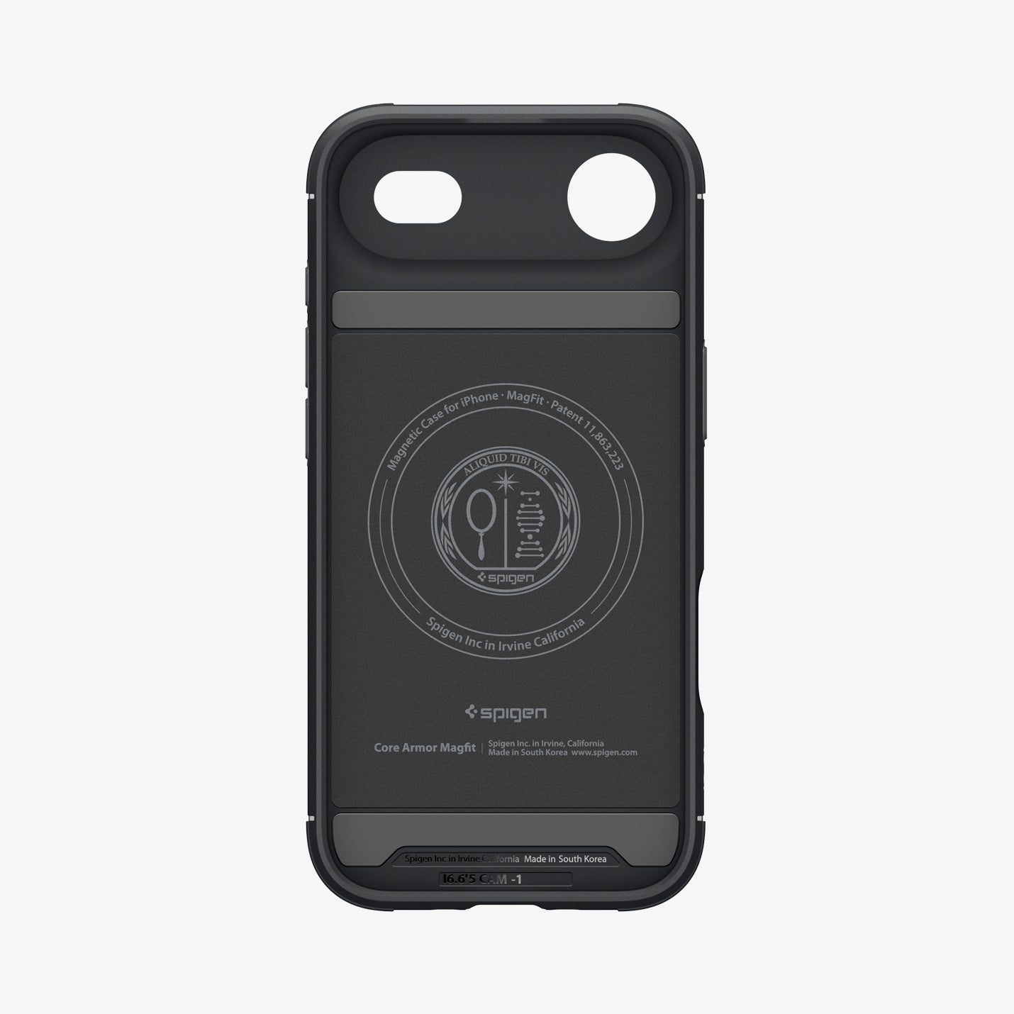 ACS09613 - iPhone 17 Air Core Armor (MagFit) in Matte Black showing inner case