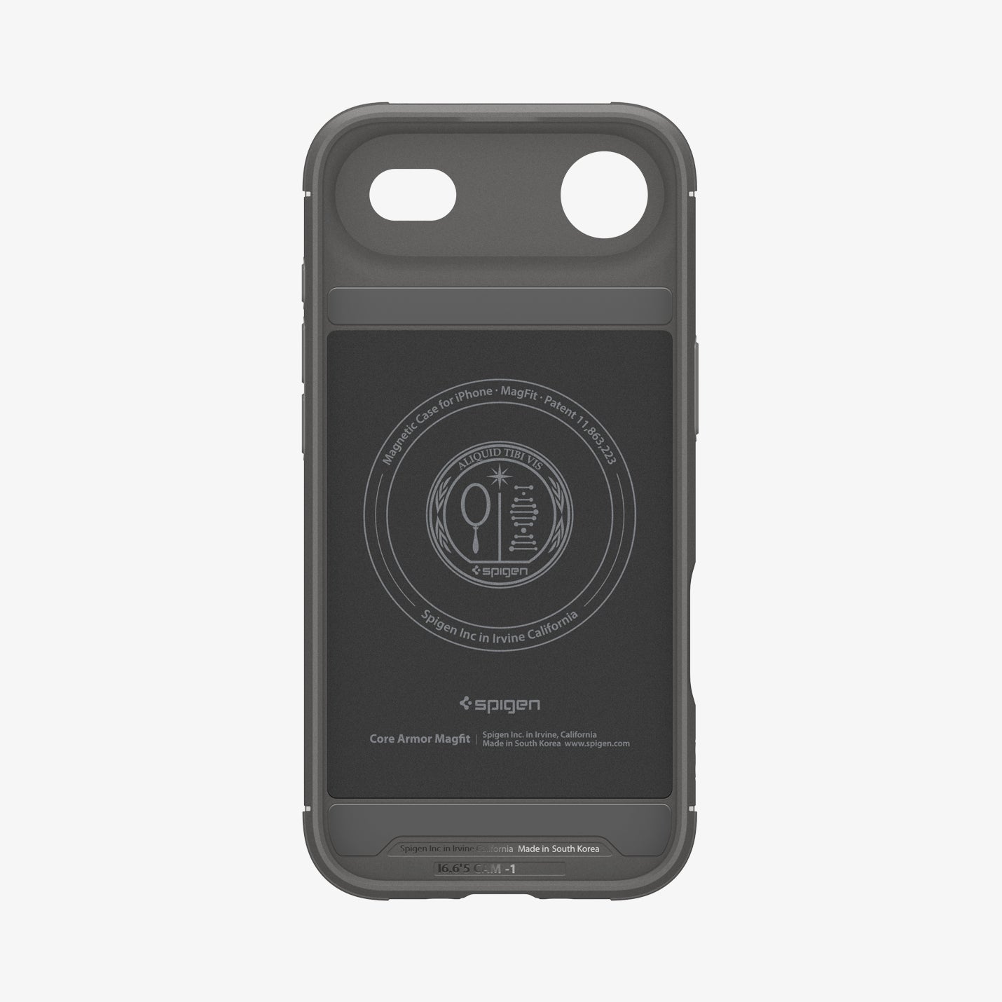 ACS09677 - iPhone 17 Air Core Armor (MagFit) in Marble Gray showing inner case