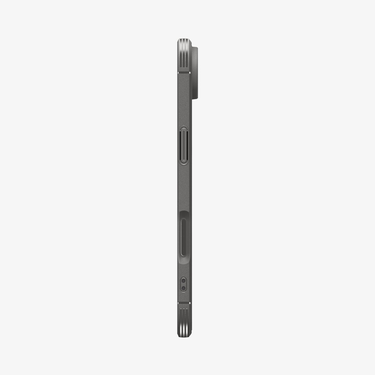 ACS09677 - iPhone 17 Air Core Armor (MagFit) in Marble Gray showing the side