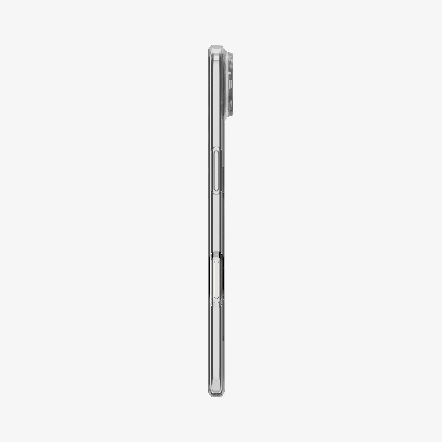 ACS09615 - iPhone 17 Air Crystal Flex (MagFit) in Clear White showing the side