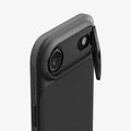 ACS09930 - iPhone 17 Air Series Case Optik Armor (MagFit) in black showing the back and side zoomed in on camera lens