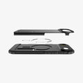 ACS09928 - iPhone 17 Air Case Tough Armor T AI (MagFit) in black showing the side and layers of case