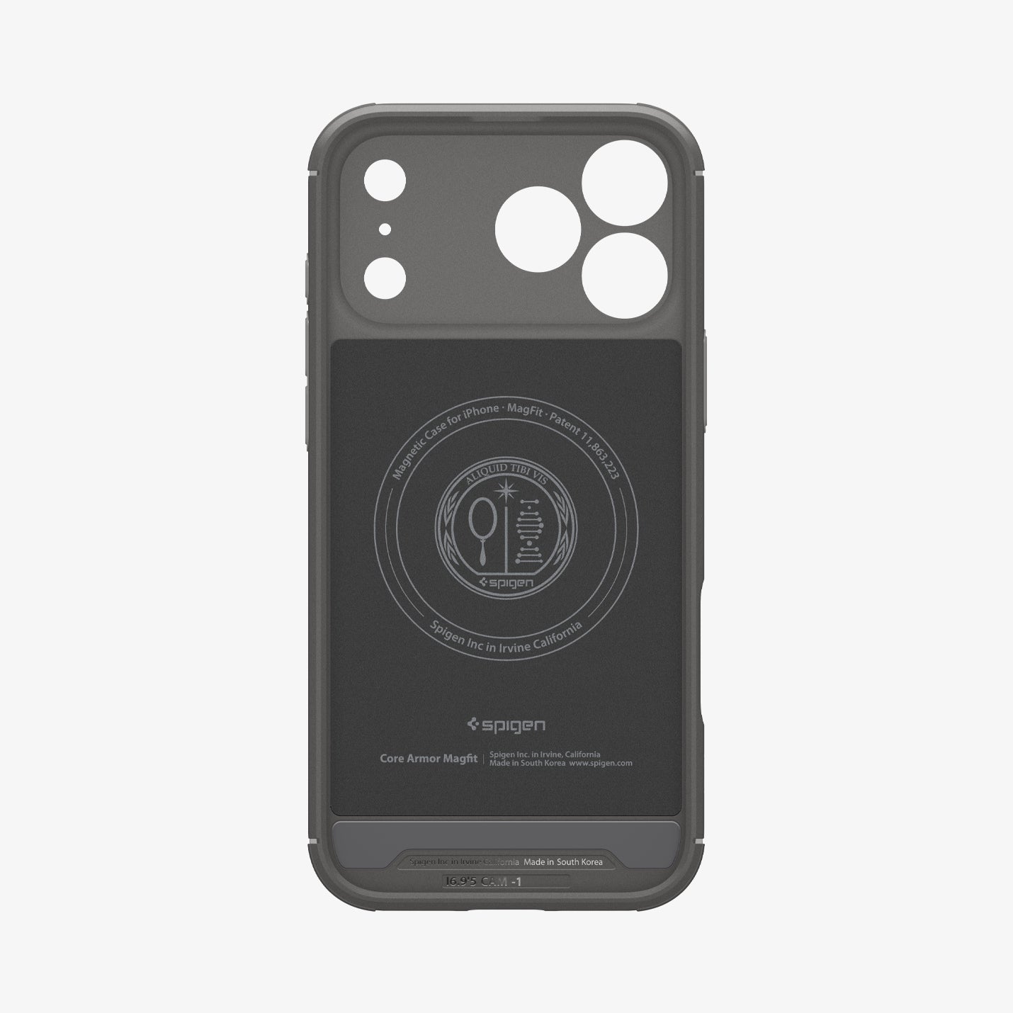 ACS09672 - iPhone 17 Pro Max Core Armor (MagFit) in Marble Gray showing inner case