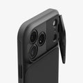 ACS09900 - iPhone 17 Pro Max Series Case Optik Armor (MagFit) in black showing the back and side