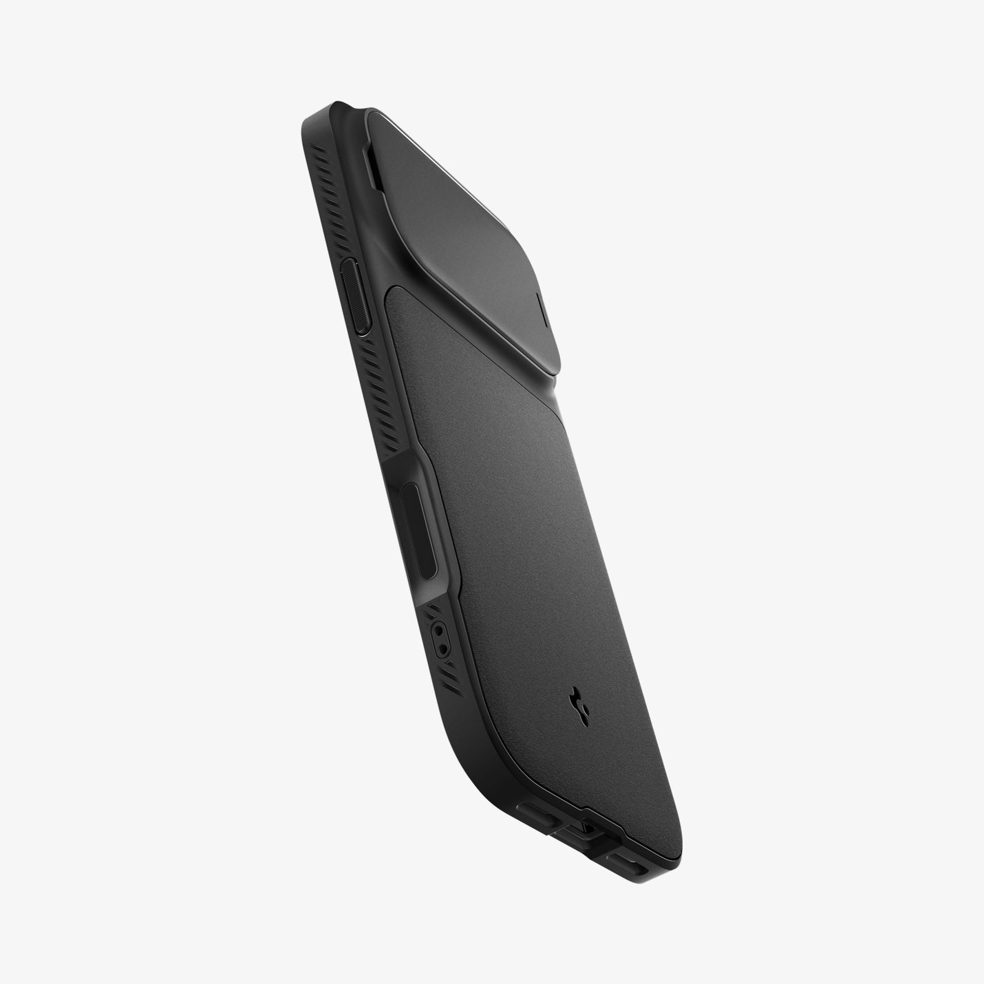ACS09953 - iPhone 17 Pro Series Case Optik Armor (MagFit) in black showing the back, side and bottom