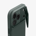 ACS09901 - iPhone 17 Pro Max Series Case Optik Armor (MagFit) in abyss green showing the back and side