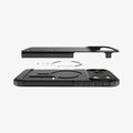 ACS09951 - iPhone 17 Pro Case Tough Armor T AI (MagFit) in gunmetal showing the side and layers of case