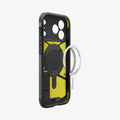 ACS09951 - iPhone 17 Pro Case Tough Armor T AI (MagFit) in gunmetal showing the inside magnet ring layers