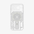 ACS12308 - Empty Spigen c11 Element MagFit case viewed from the inside, showing the circuit print, QR code, and camera cutouts