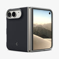 ACS11687 - iPhone Duo Nano Pop (Mag Fit) in Black Sesame showing front and rear views of the case partially folded with raised protective edges