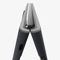 ACS11687 - iPhone Duo Nano Pop (Mag Fit) in Black Sesame showing a close-up of the hinge area highlighting the hinge-free folding design