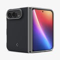 ACS11687 - iPhone Duo Nano Pop (Mag Fit) in Black Sesame showing front and rear views of the case partially folded with raised protective edges