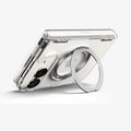 ACS11782 - iPhone Duo  Ultra Hybrid Pro S (Mag Fit) showing a folded phone supported at an angle by the extended metal ring stand on the back of the case