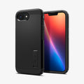 ACS09137 - iPhone 16e Case Tough Armor AI (MagFit) in Black showing the back, partial front and sides