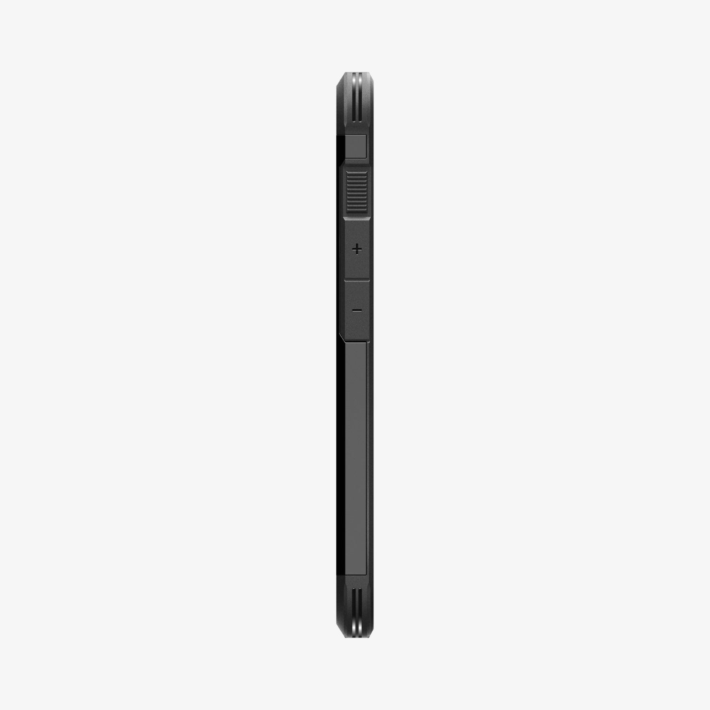 ACS09137 - iPhone 16e Case Tough Armor AI (MagFit) in Black showing the side
