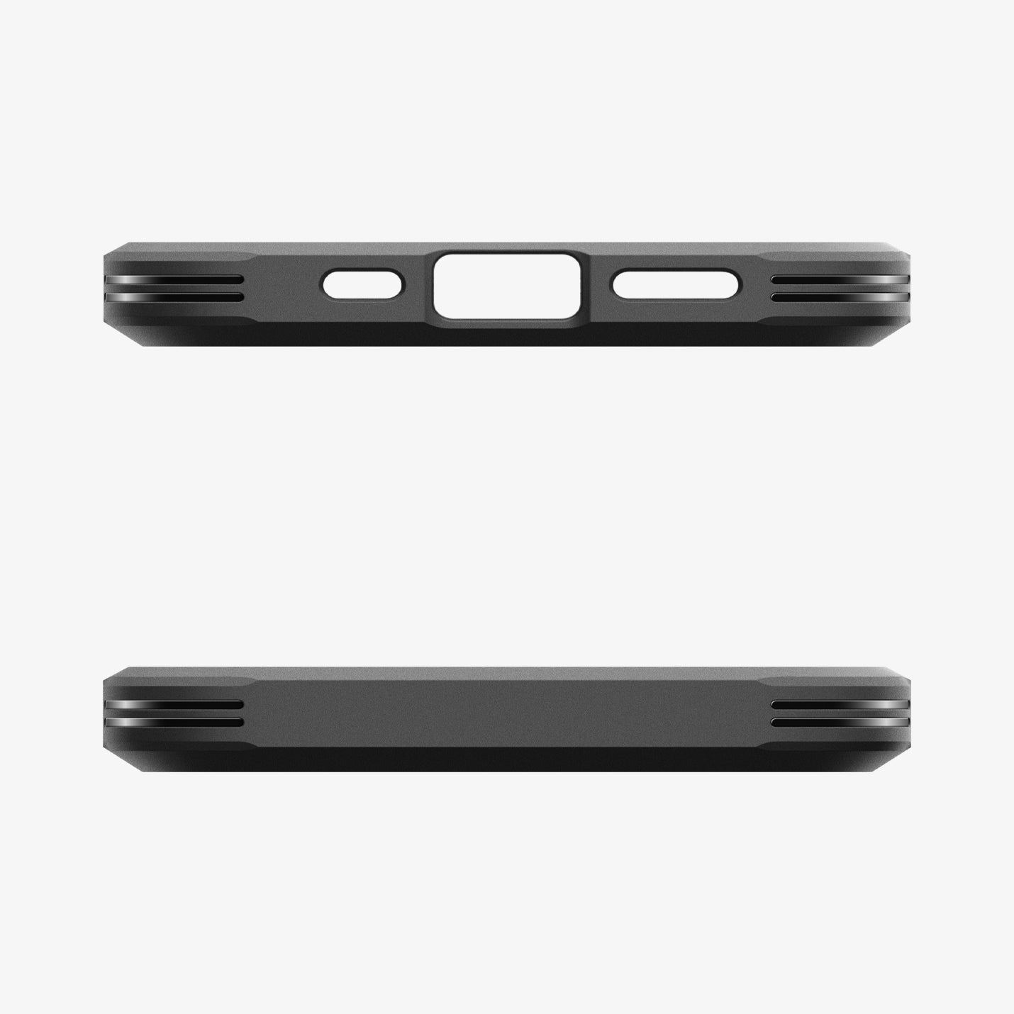 ACS09137 - iPhone 16e Case Tough Armor AI (MagFit) in Black showing the top and bottom