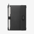 AFA11344 - Passport Holder | KD502 Black showing the back and partial side