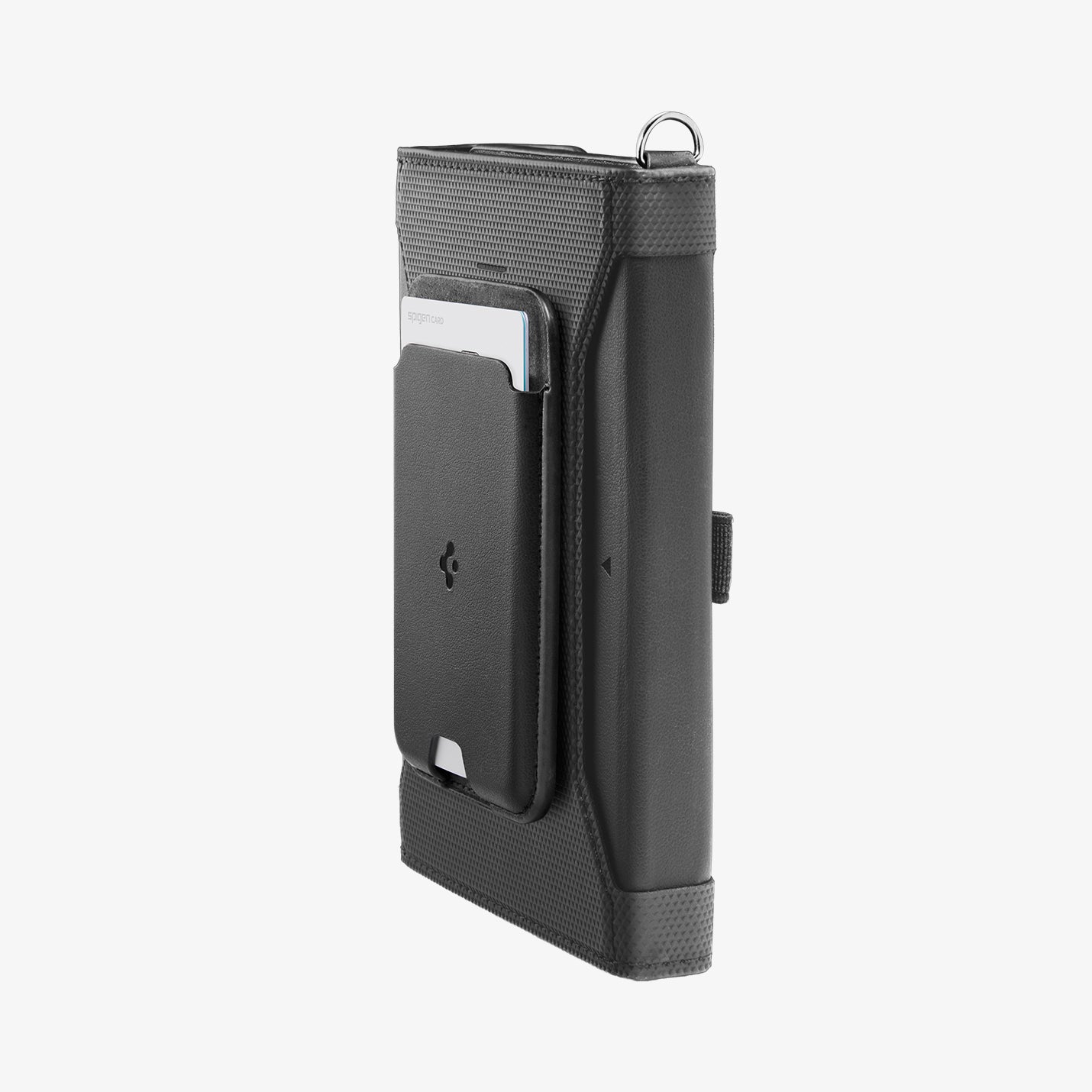 AFA11344 - Passport Holder | KD502 Black showing the front and partial bottom