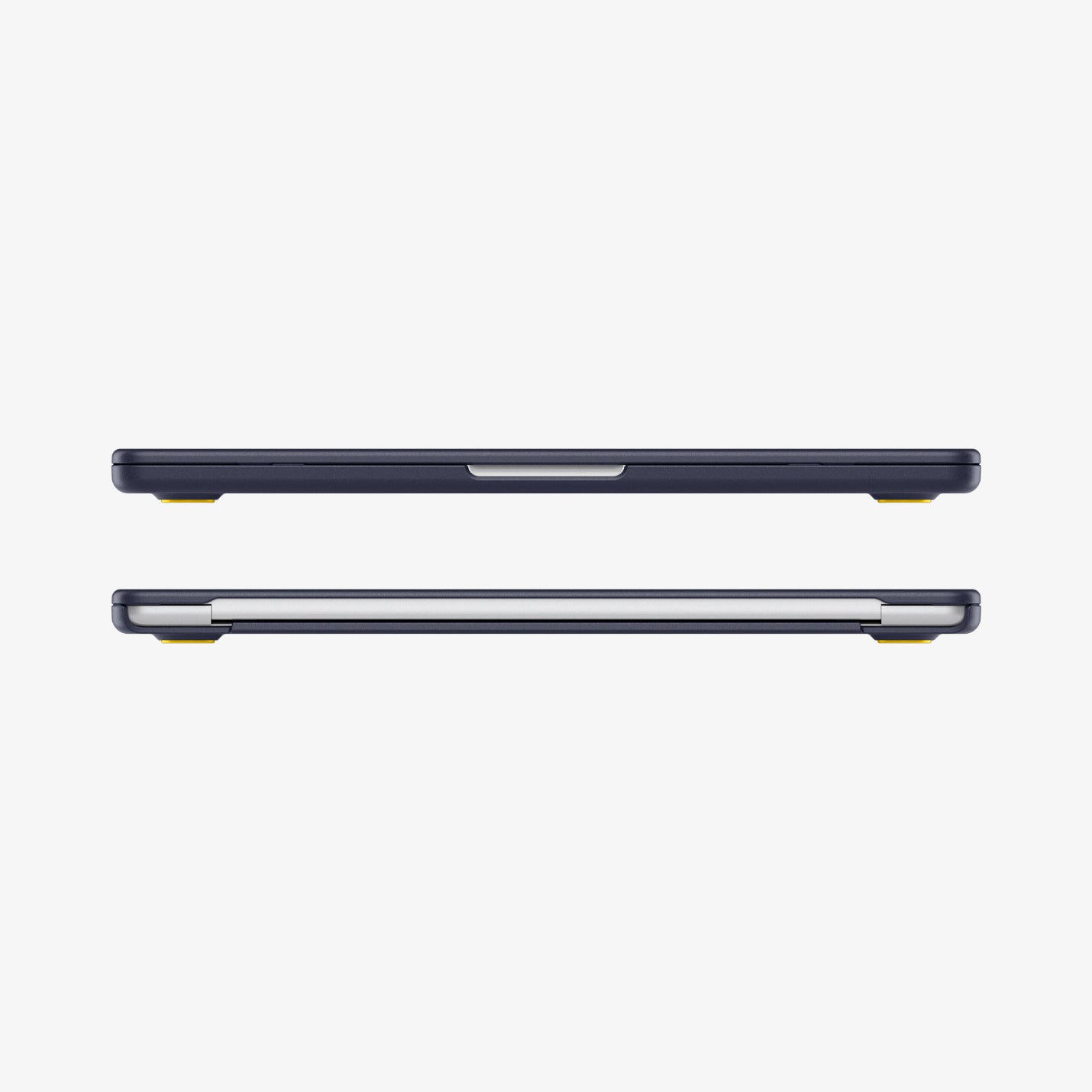ACS11268 - MacBook Air 13-inch Nano Pop Blueberry Navy showing front and rear edge views of the laptop case with a slim fitted profile