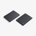 ACS11267 - MacBook Air 15-inch Nano Pop Black Sesame showing top and bottom views of the closed laptop case with raised feet