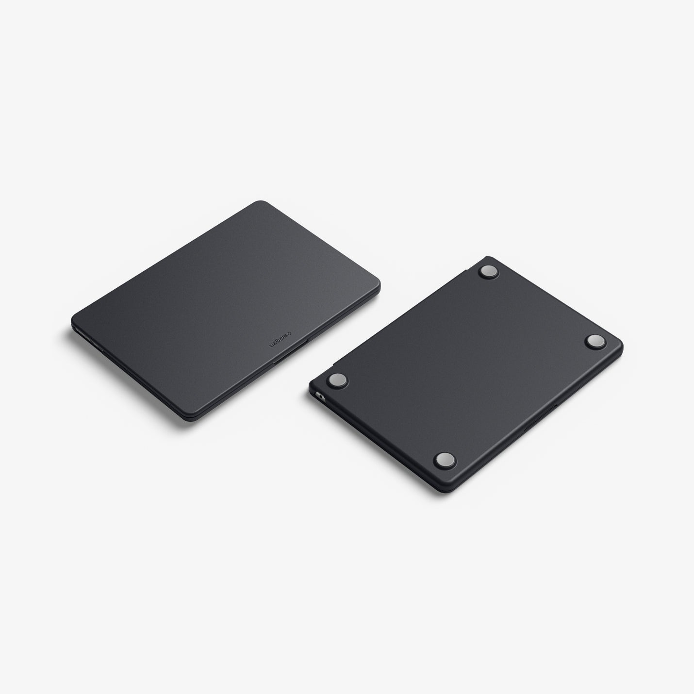 ACS11267 - MacBook Air 15-inch Nano Pop Black Sesame showing top and bottom views of the closed laptop case with raised feet
