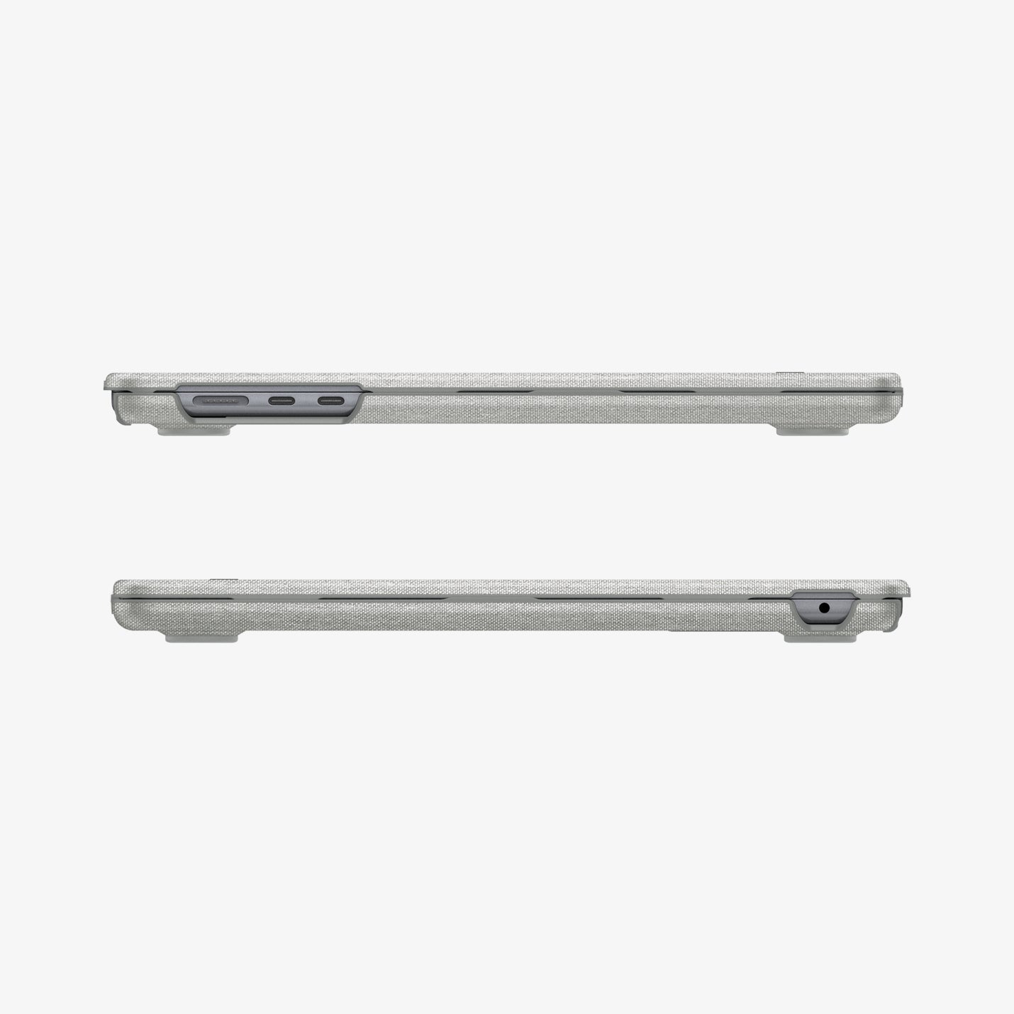 ACS10975 - MacBook Air 15-inch in Heather Gray showing the side