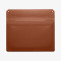 AFA06416 - Spigen Valentinus MacBook Sleeve open flat layout showing flexible leather construction