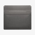 AFA06418 - Spigen Valentinus MacBook Sleeve open flat layout showing flexible leather construction
