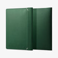 AFA06417 - MacBook Pro 14-inch Valentinus Laptop Pouch in JeJu Green rear exterior with clean minimal leather surface
