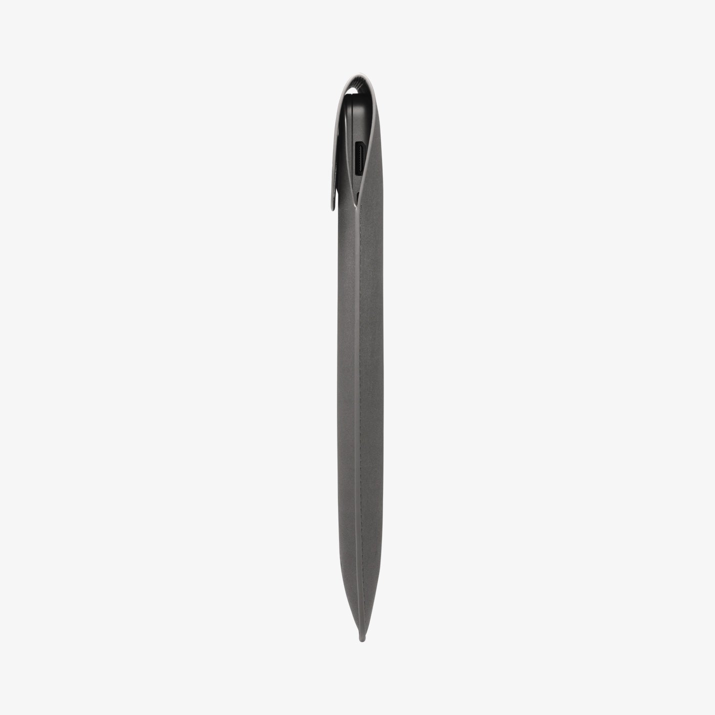 AFA06418 - Spigen Valentinus MacBook Sleeve side profile showing slim leather design with device inside