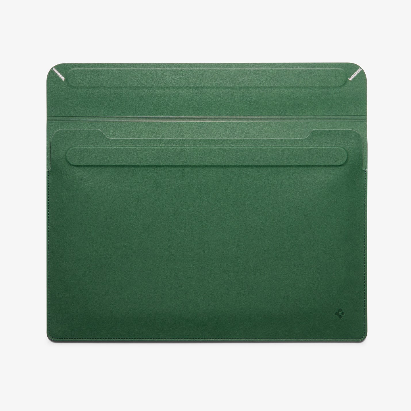 AFA06423 - MacBook Pro 14-inch Valentinus S Laptop Pouch in Jeju Green full front view showing slim protective laptop sleeve design
