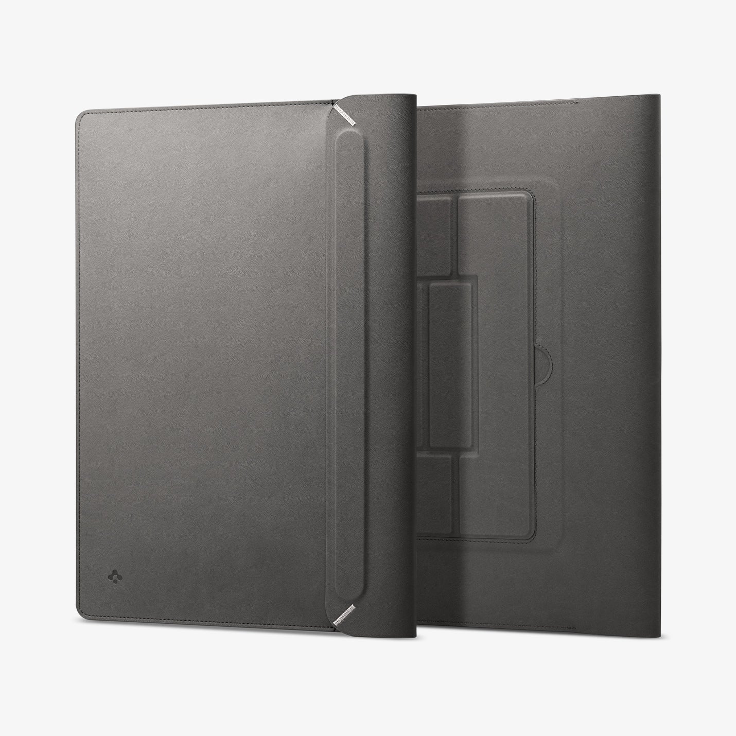 AFA06421 - Spigen Valentinus MacBook Sleeve interior structure with built in stand panels and device compartment