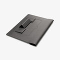AFA06421 - Spigen Valentinus MacBook Sleeve low angle stand configuration for comfortable typing and cooling