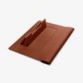 AFA06422 - Spigen Valentinus MacBook Sleeve high angle stand configuration for ergonomic laptop viewing