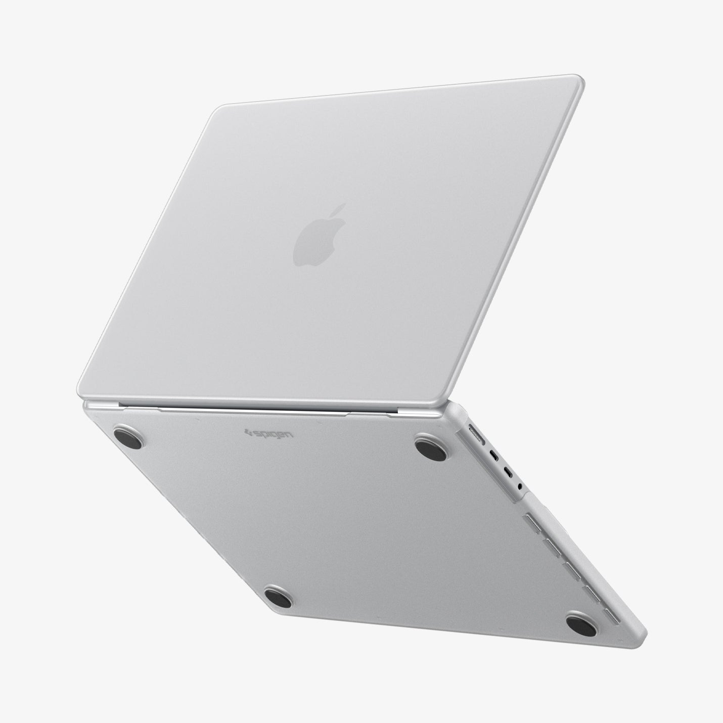 ACS11526 - MacBook Pro 16-inch Air Skin in Frost Clear showing the top, bottom and side