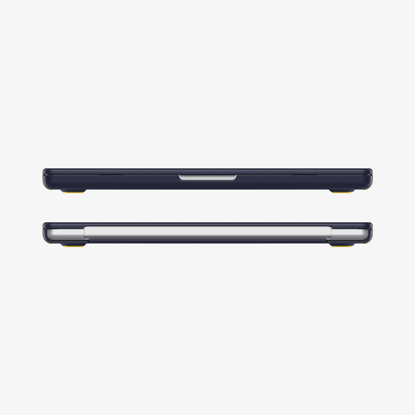 ACS11271 - MacBook Pro 14-inch Nano Pop Blueberry Navy showing front and rear edge views of the laptop case with a slim fitted profile