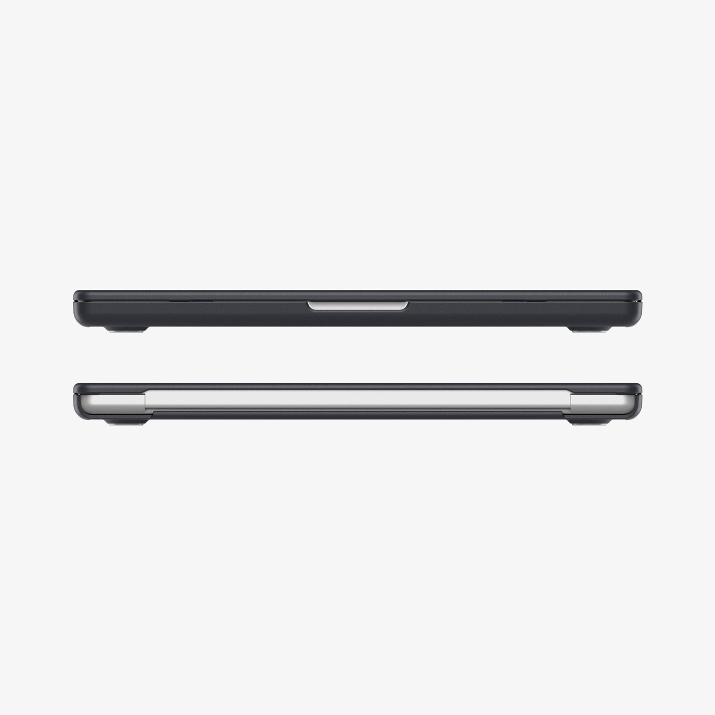 ACS11272 - MacBook Pro 14-inch Nano Pop Black Sesame showing front and rear edge views of the laptop case with a slim fitted profile