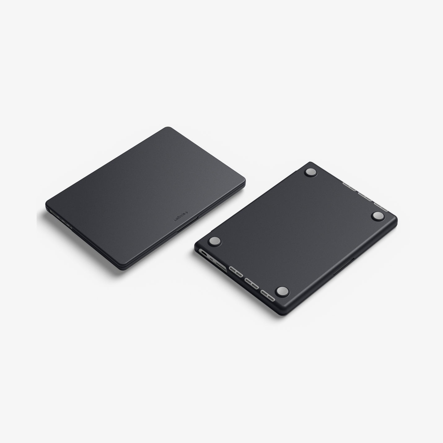 ACS11272 - MacBook Pro 14-inch Nano Pop Black Sesame showing top and bottom views of the closed laptop case with raised feet