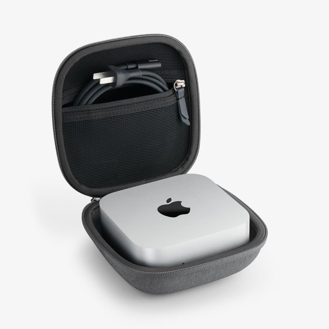 AFA09214 - Mac Mini M4 Klasden Pouch in Charcoal Gray showing the front