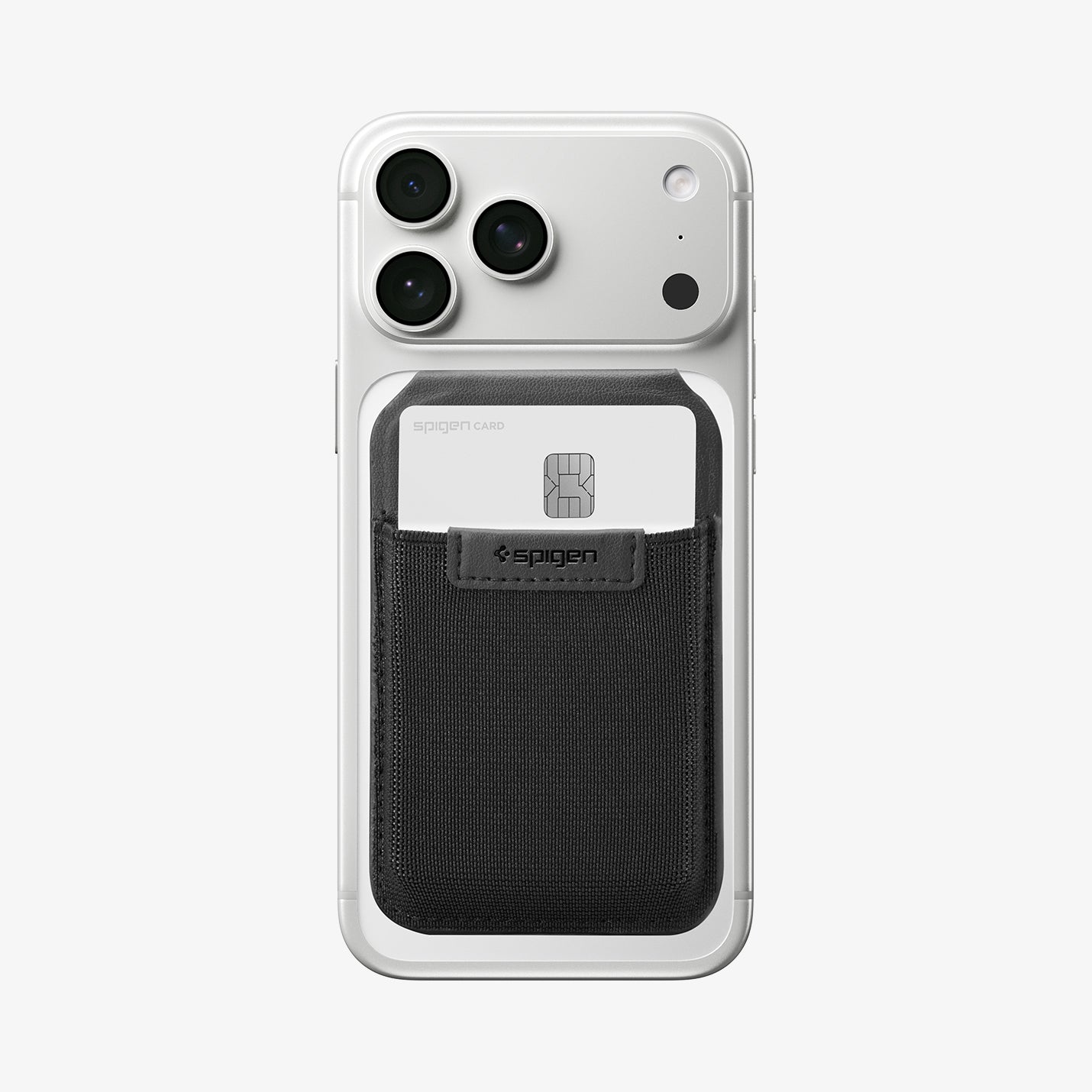 AFA11591 - Slim Fold Card Holder Stand (Mag Fit) | S314-4 in Black showing front with a card