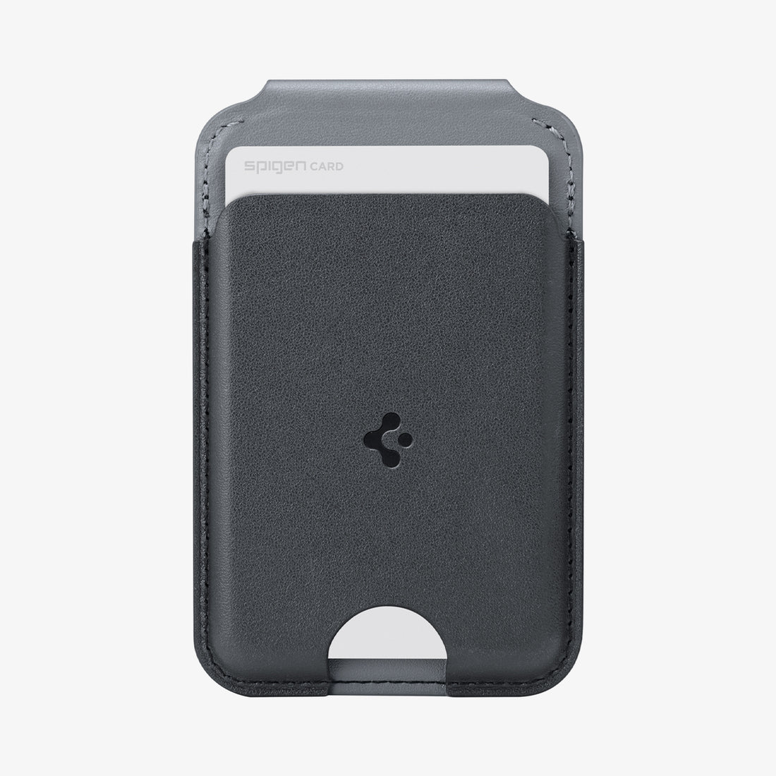AFA11334 - MagSafe Card Holder Nano Pop S (Mag Fit)  in Black Sesame showing front